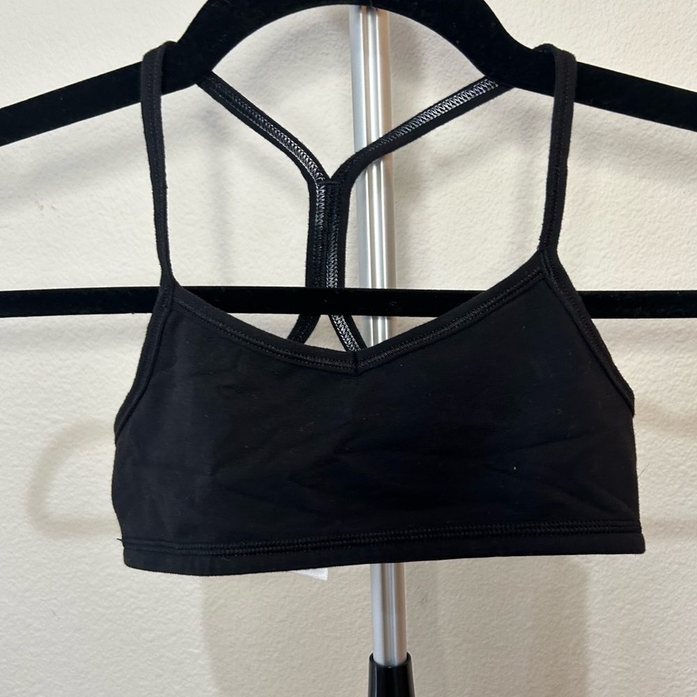 ivivva girls sports bra, size 6, color black